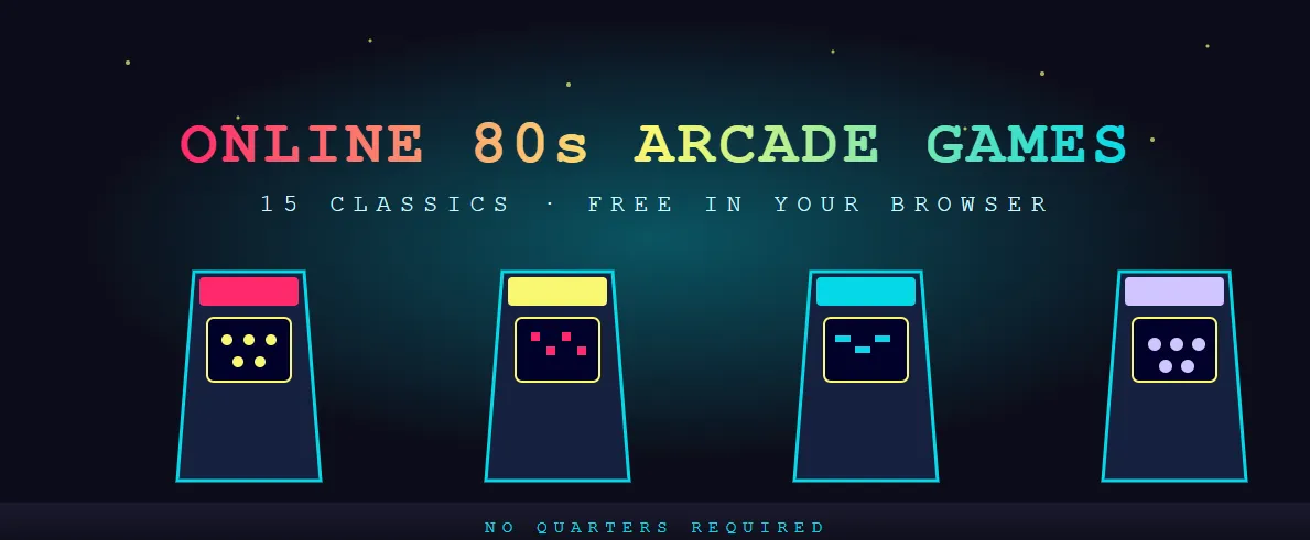 Best Online 80s Arcade Games: 15 Classic Games to Play Free in 2026
